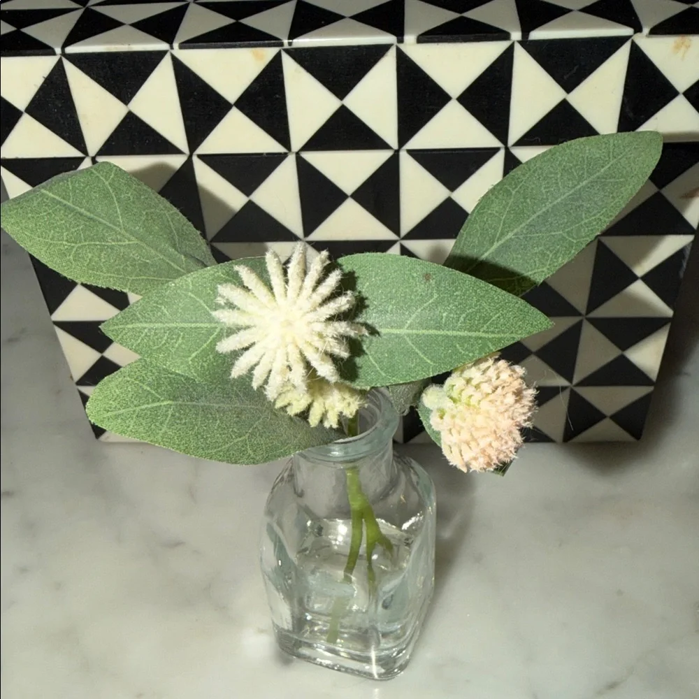 Target Faux Floral Four Arrangements In Glass Containers